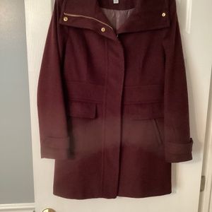 Cole Haan coat burgundy